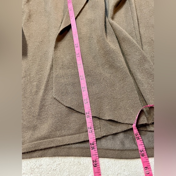 CYRUS  Brown waterfall collar Cardigan Sweater size M - Picture 10 of 13